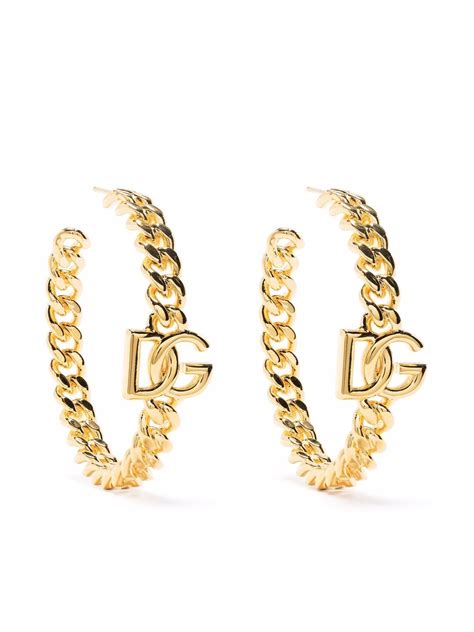 dolce gabbana orange earrings|dolce and gabbana hoop earrings.